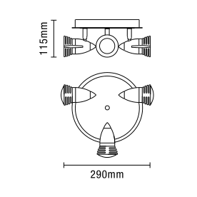 Elara Satin Nickel 3 light
