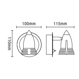 Elara Satin Nickel 1 light