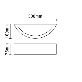 Baza Up & Down Plaster Wall Light White