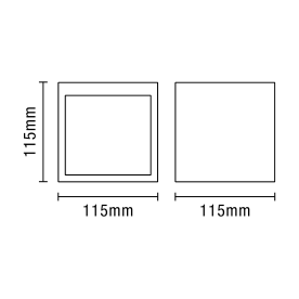 Montilla Up&Down Plaster Wall Light White
