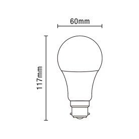 Smart Lamp D2D BC GLS 9W 4000K