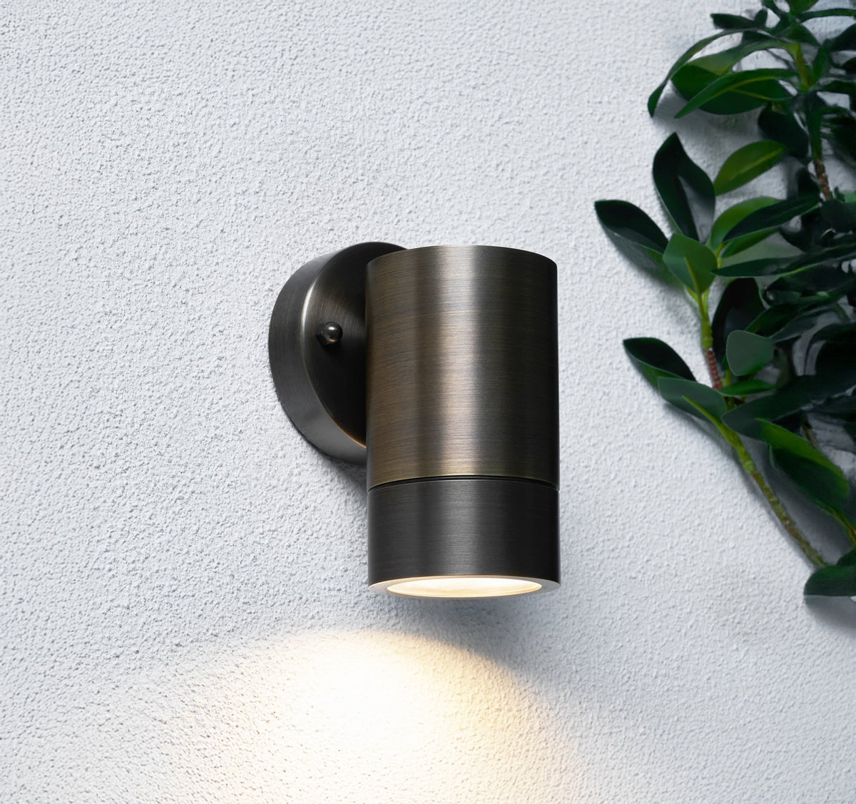 Brac Solid Brass Outdoor Up or Down Wall Light, Antique Bronze