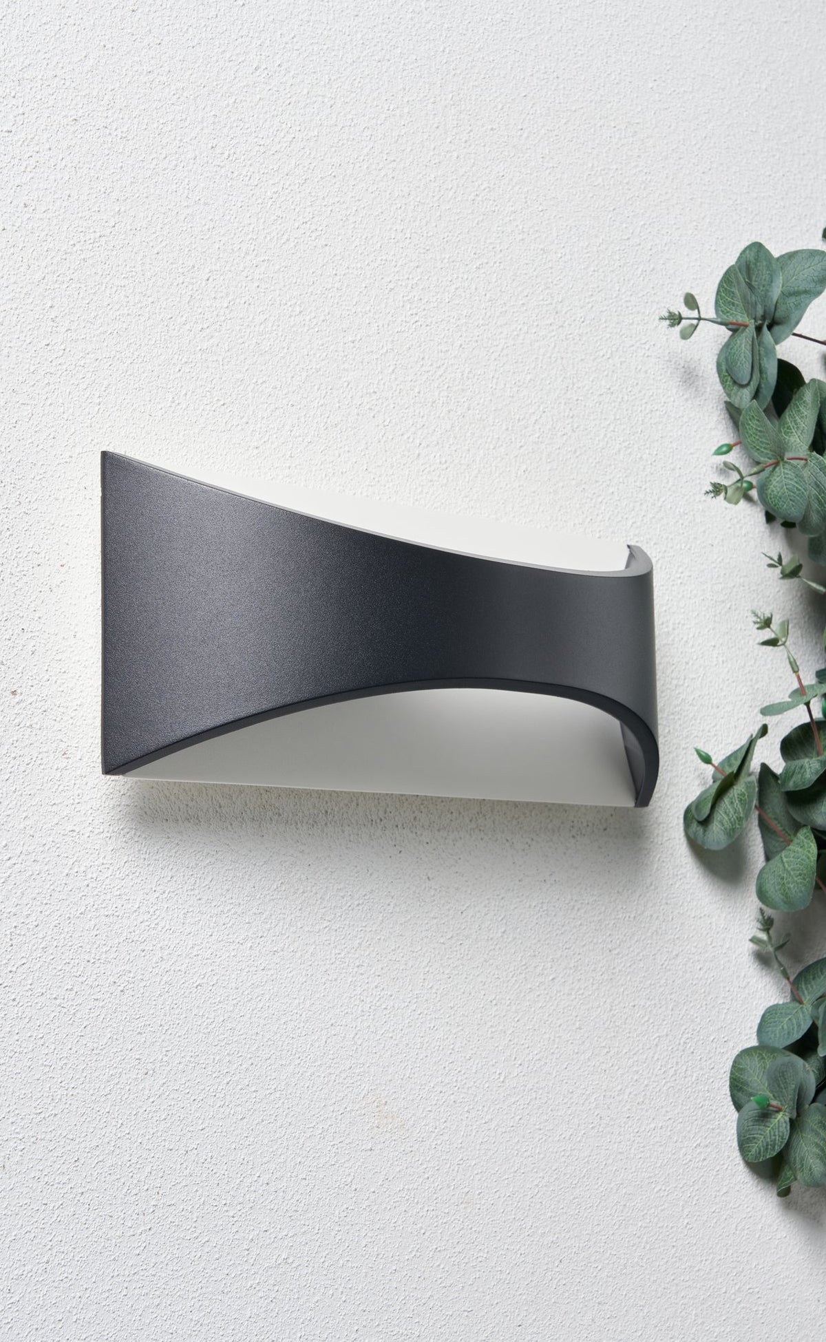 Stroud Outdoor LED 12 Watt Wall Light, Black