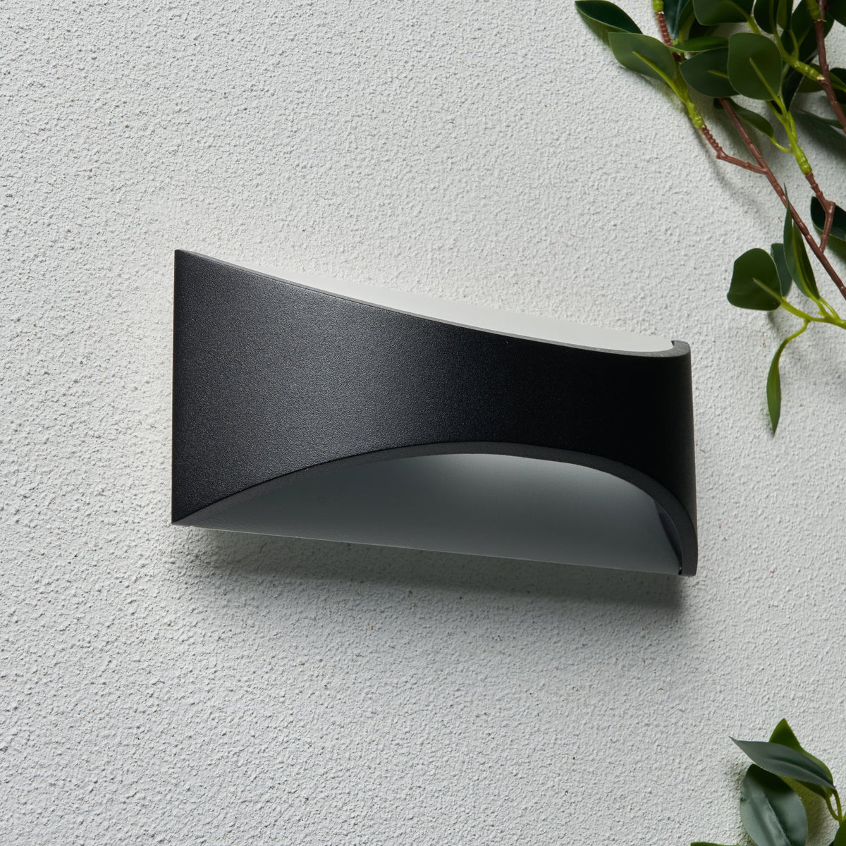 Stroud Outdoor LED 6 Watt Wall Light, Black