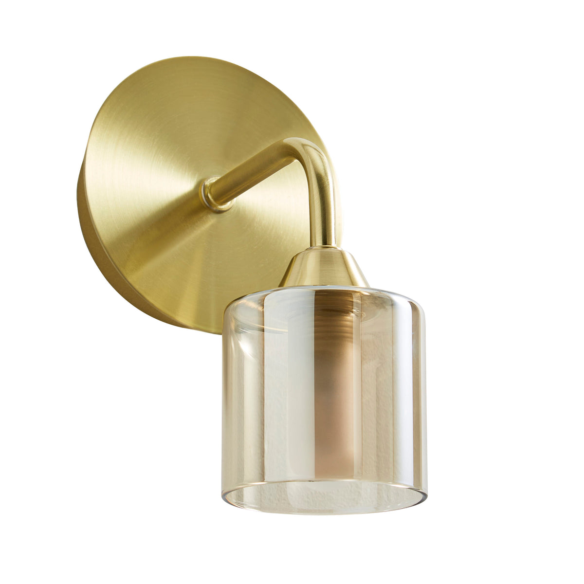 Patras Bathroom Wall Light, Satin Brass