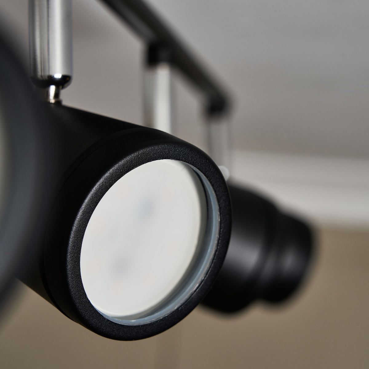 Freya Bathroom Ceiling Spotlight Bar, Matt Black
