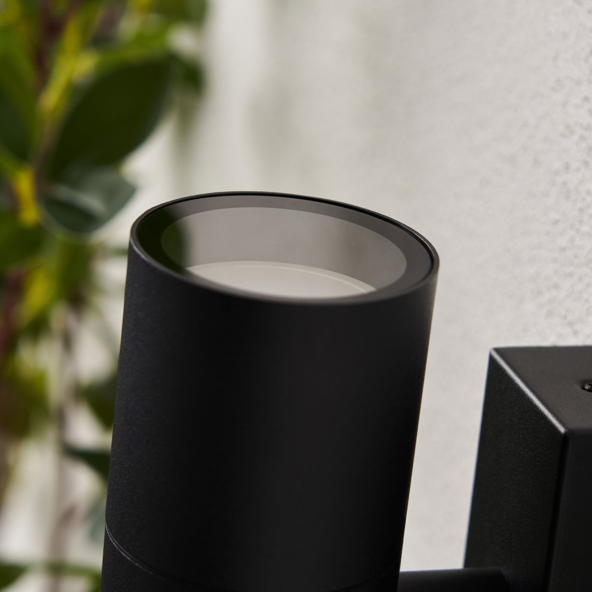 Leto 2 Light Up and Down Outdoor Wall Light - Black