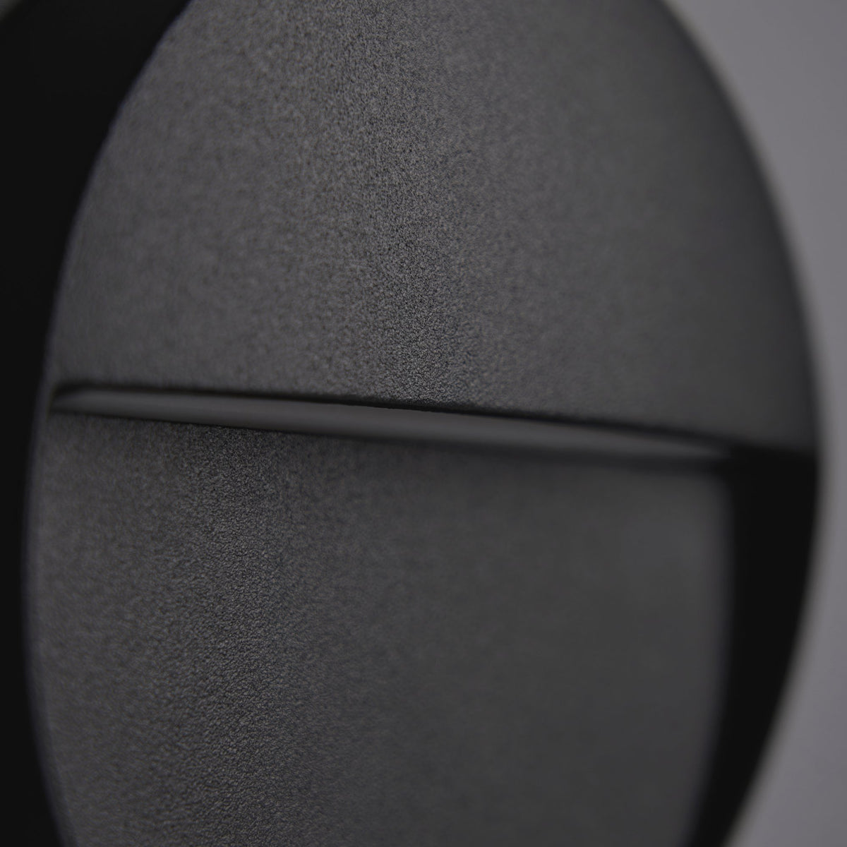 Onza Outdoor LED 11cm Round Wall Light, Black