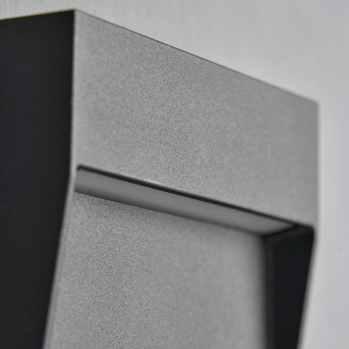 Puya Outdoor LED 10cm Square Wall Light, Anthracite