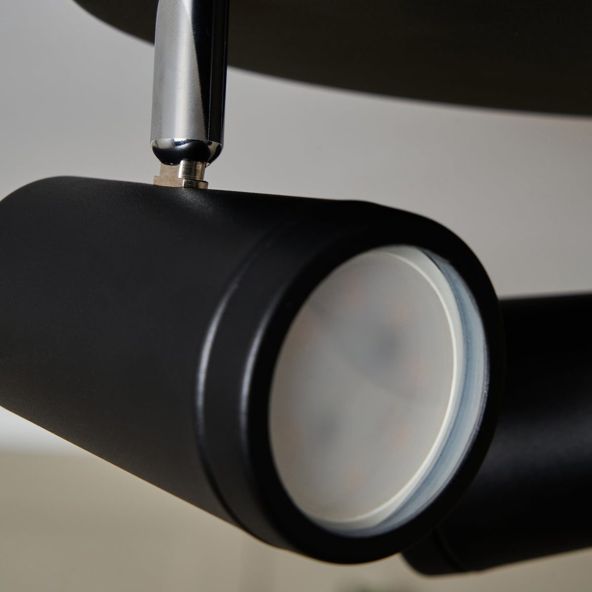 Freya Bathroom Ceiling Spotlight Plate, Matt Black