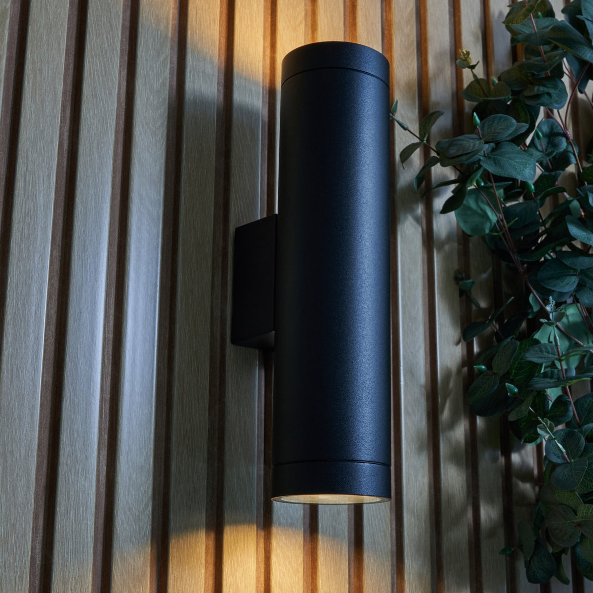 Morro Up and Down Outdoor Wall Light, Black