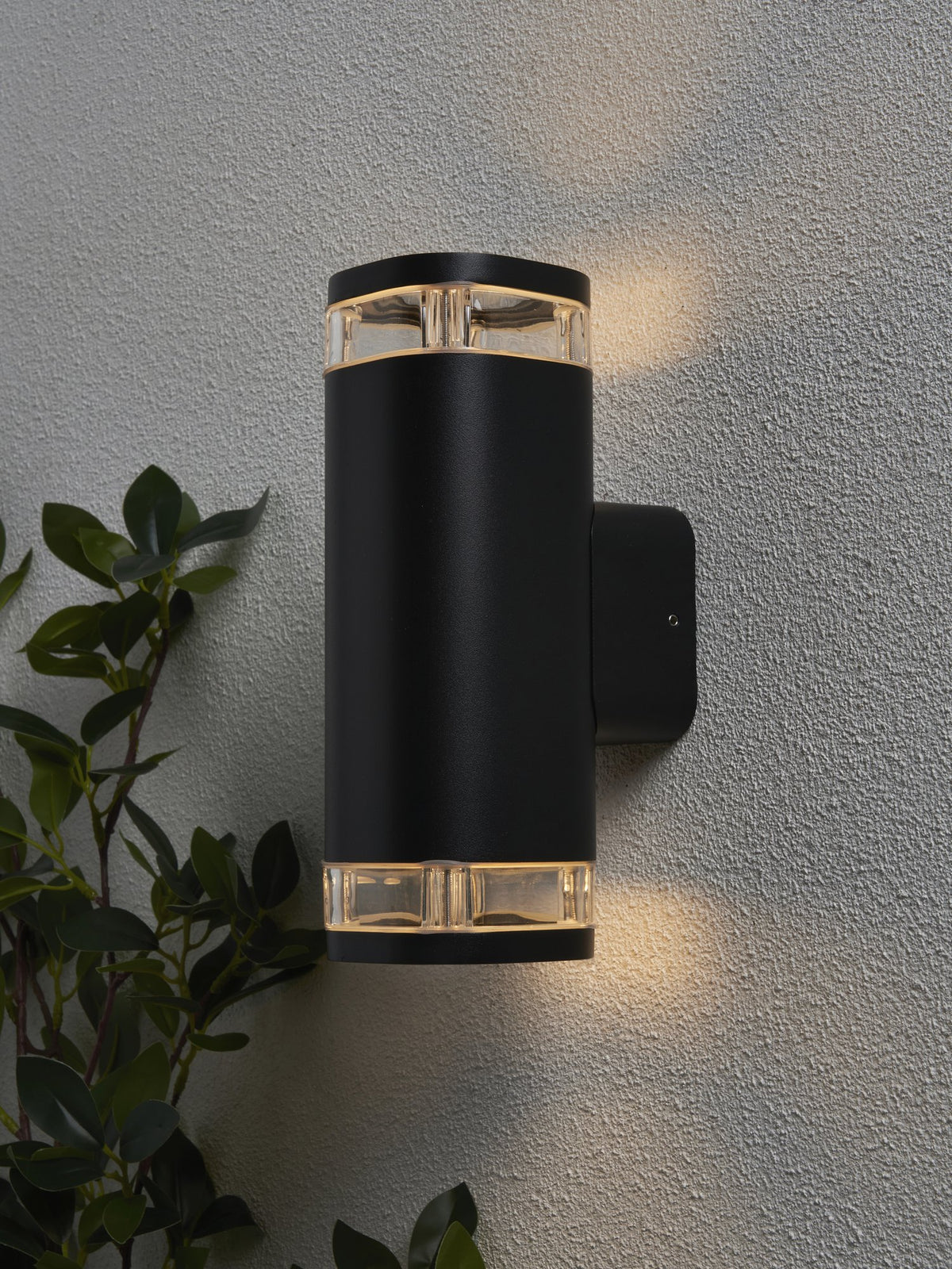 Eos 2 Light Up & Down Outdoor Wall Light - Black