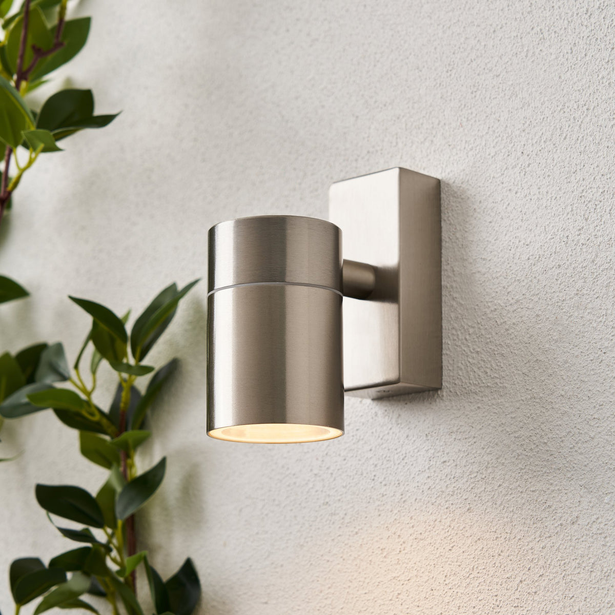 Leto Up or Down Outdoor Wall Light - stainless steel