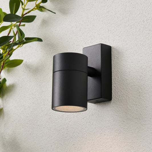 Leto Up or Down Outdoor Wall Light - Black