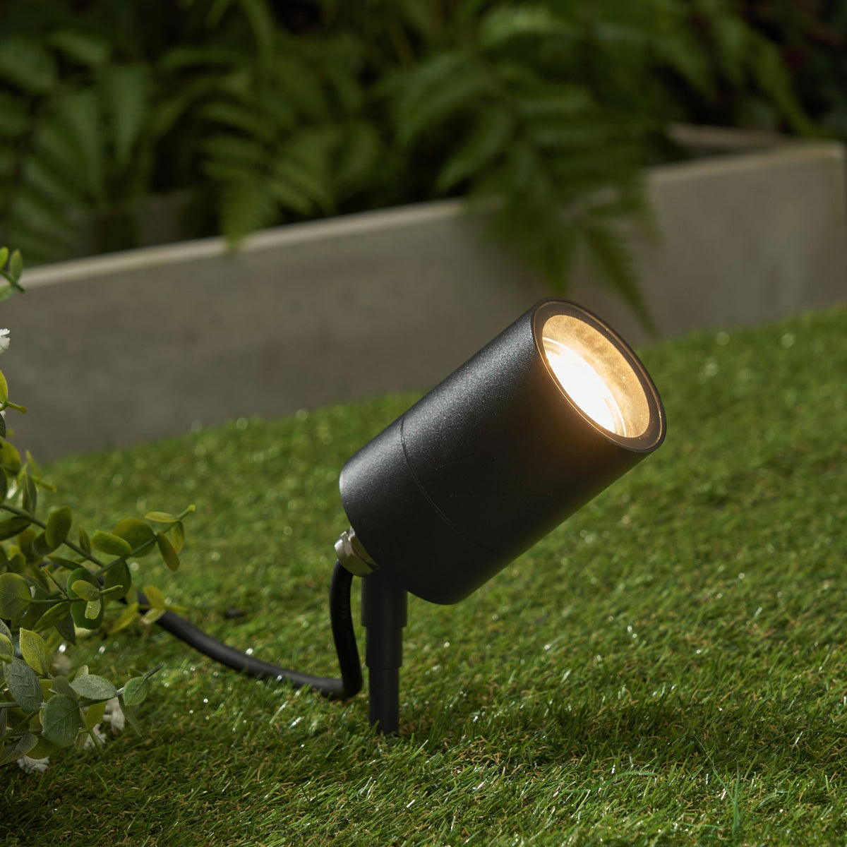 Leto 1 Light Outdoor Spike Light - Black