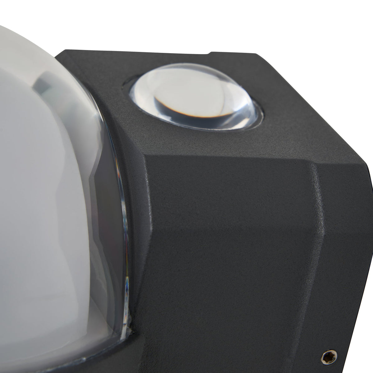 Anmo Up and Down LED CCT Outdoor Globe Wall Light, Anthracite