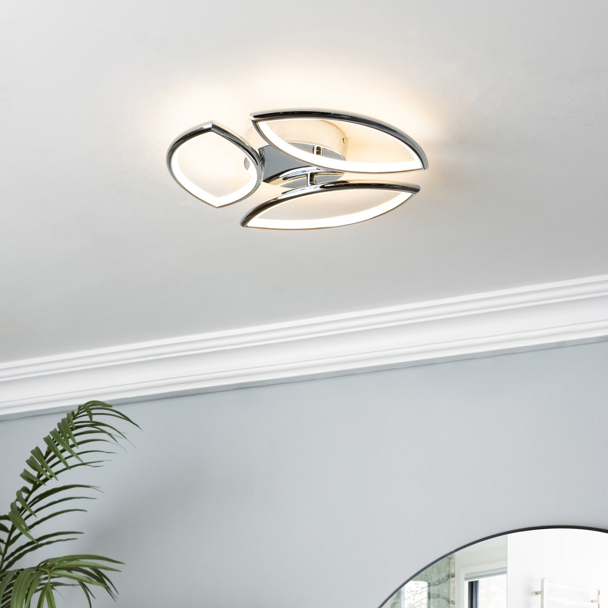 Denver 3 Light LED Bathroom Light Chrome