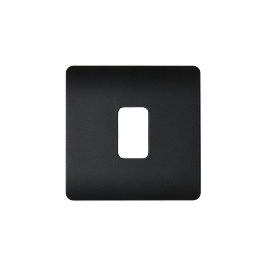 1 Gang Kinetic Switch Surround For Slim Grid Black