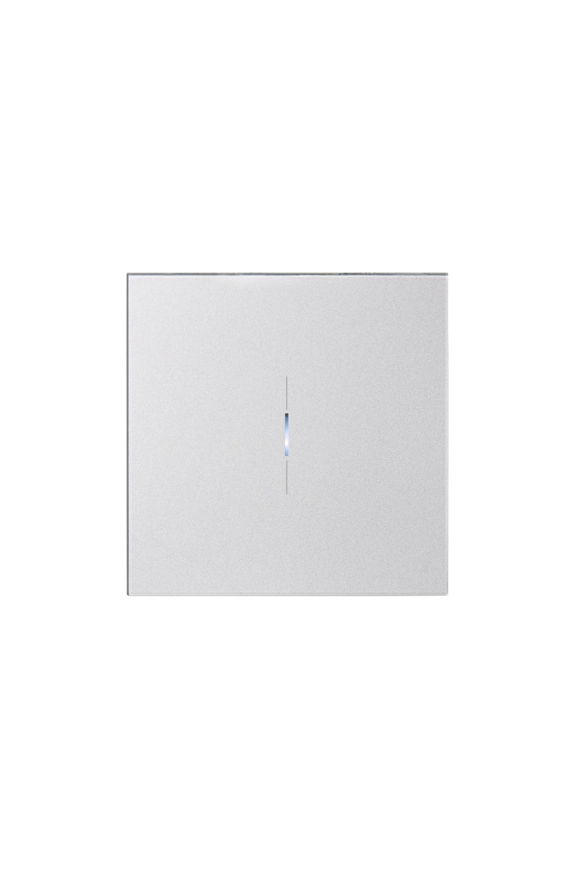 Ikonects Decorative glass switch - Chrome front, white surround - 1 Gang