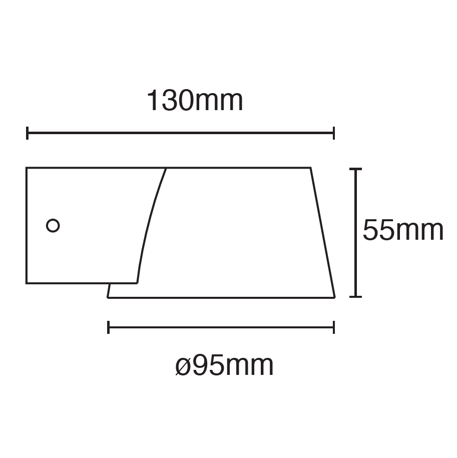 Reims LED Outdoor Wall Light - Black