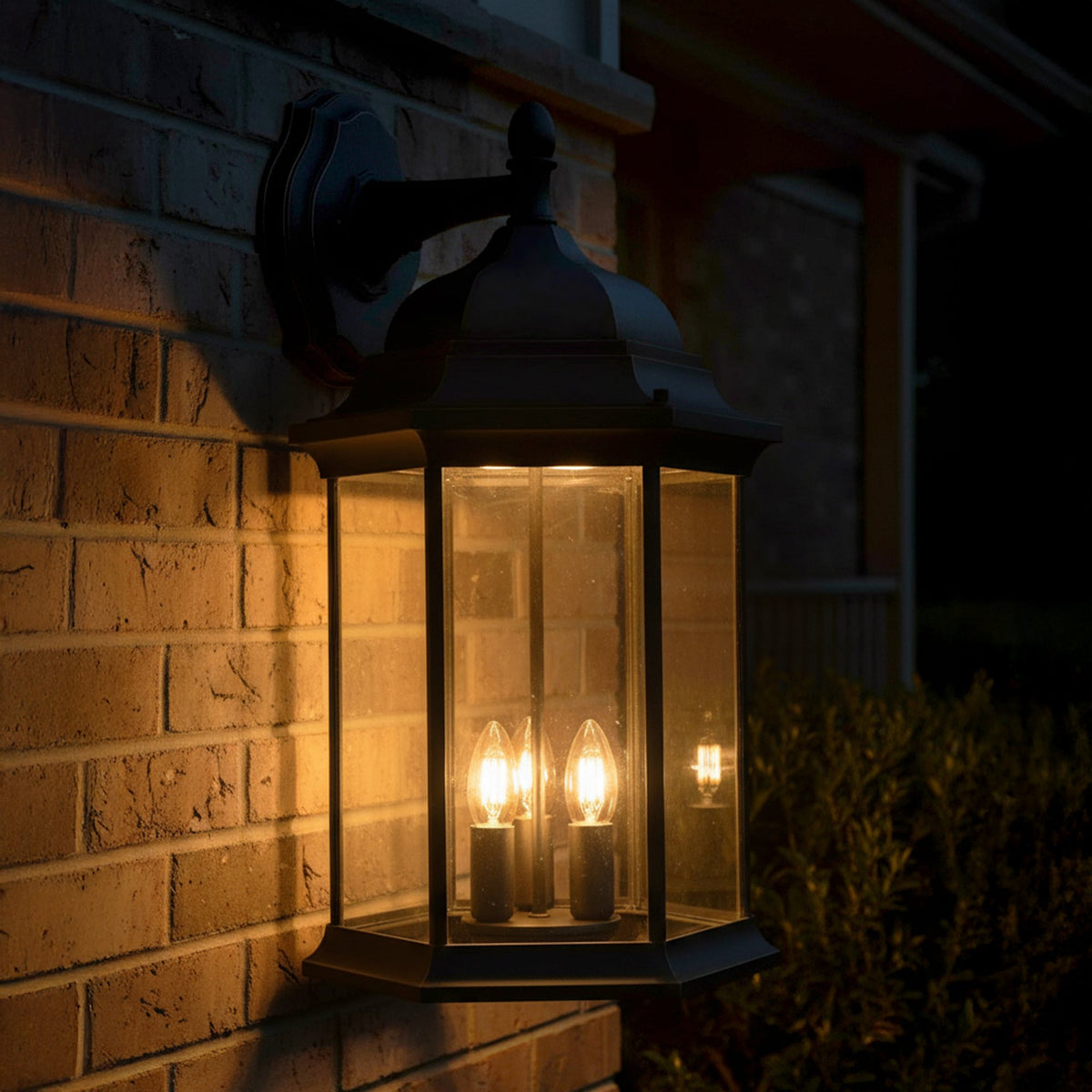 Ardley Extra Large 6 Panel Lantern Antique Bronze