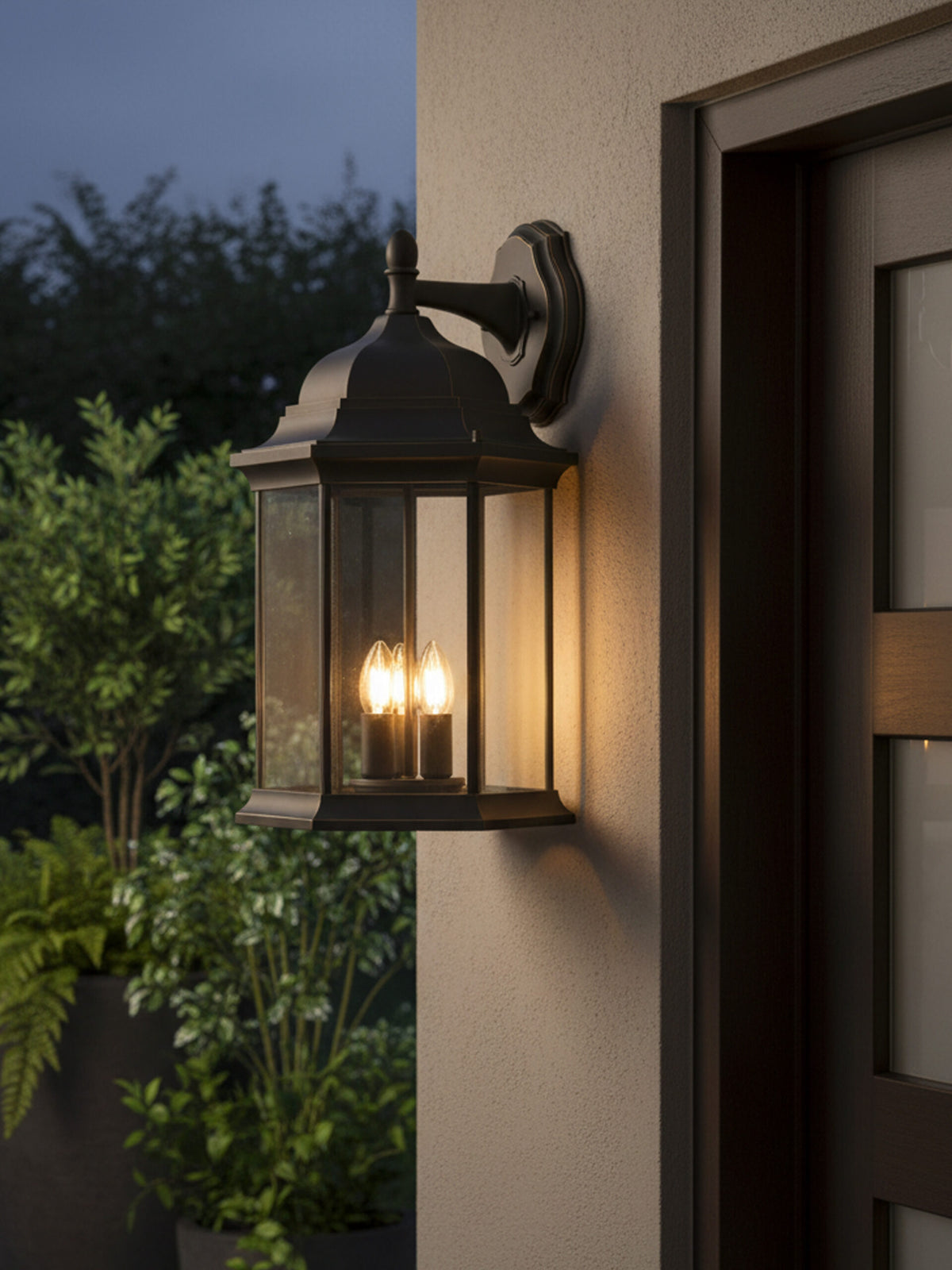 Ardley Extra Large 6 Panel Lantern Antique Bronze