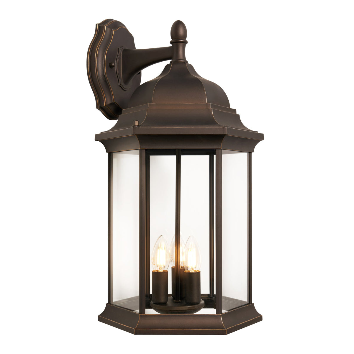 Ardley Extra Large 6 Panel Lantern Antique Bronze