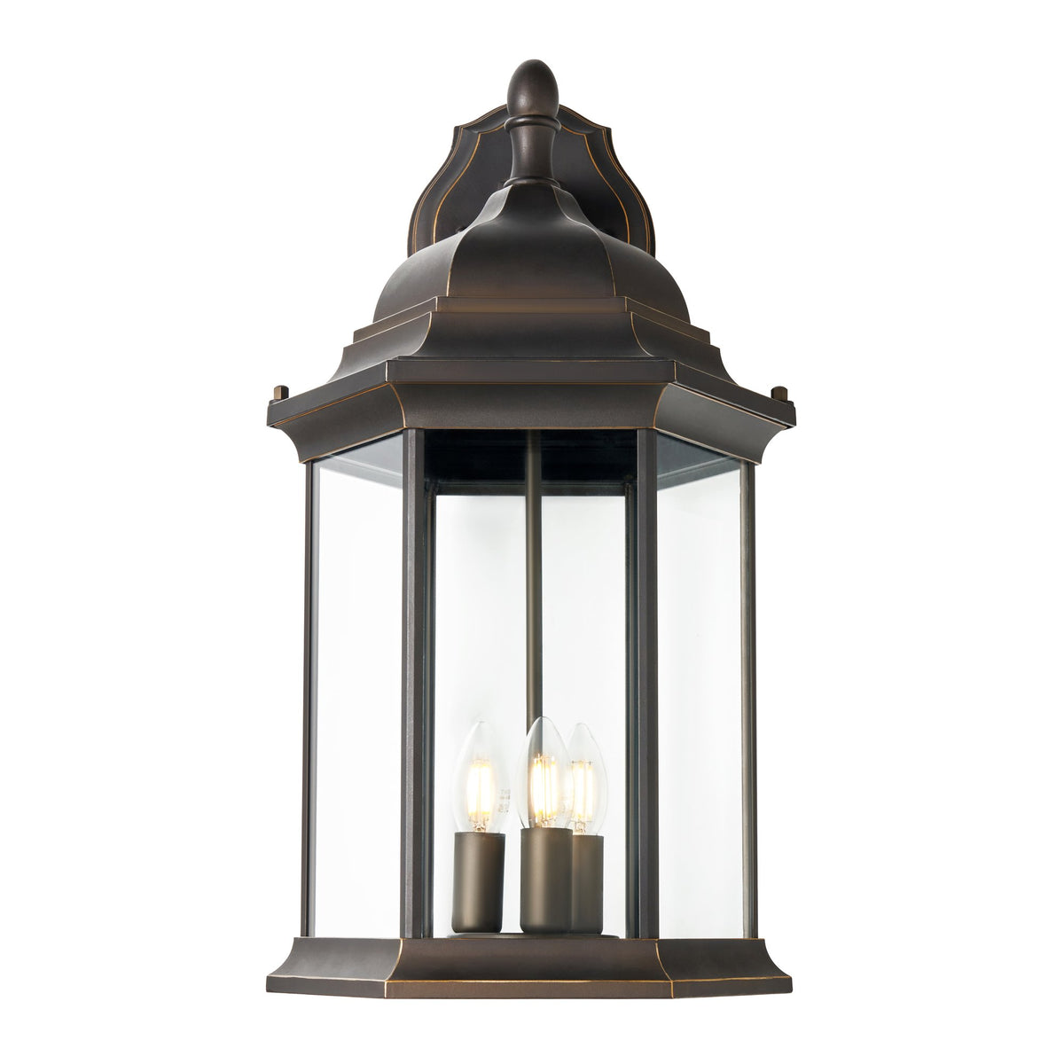 Ardley Extra Large 6 Panel Lantern Antique Bronze