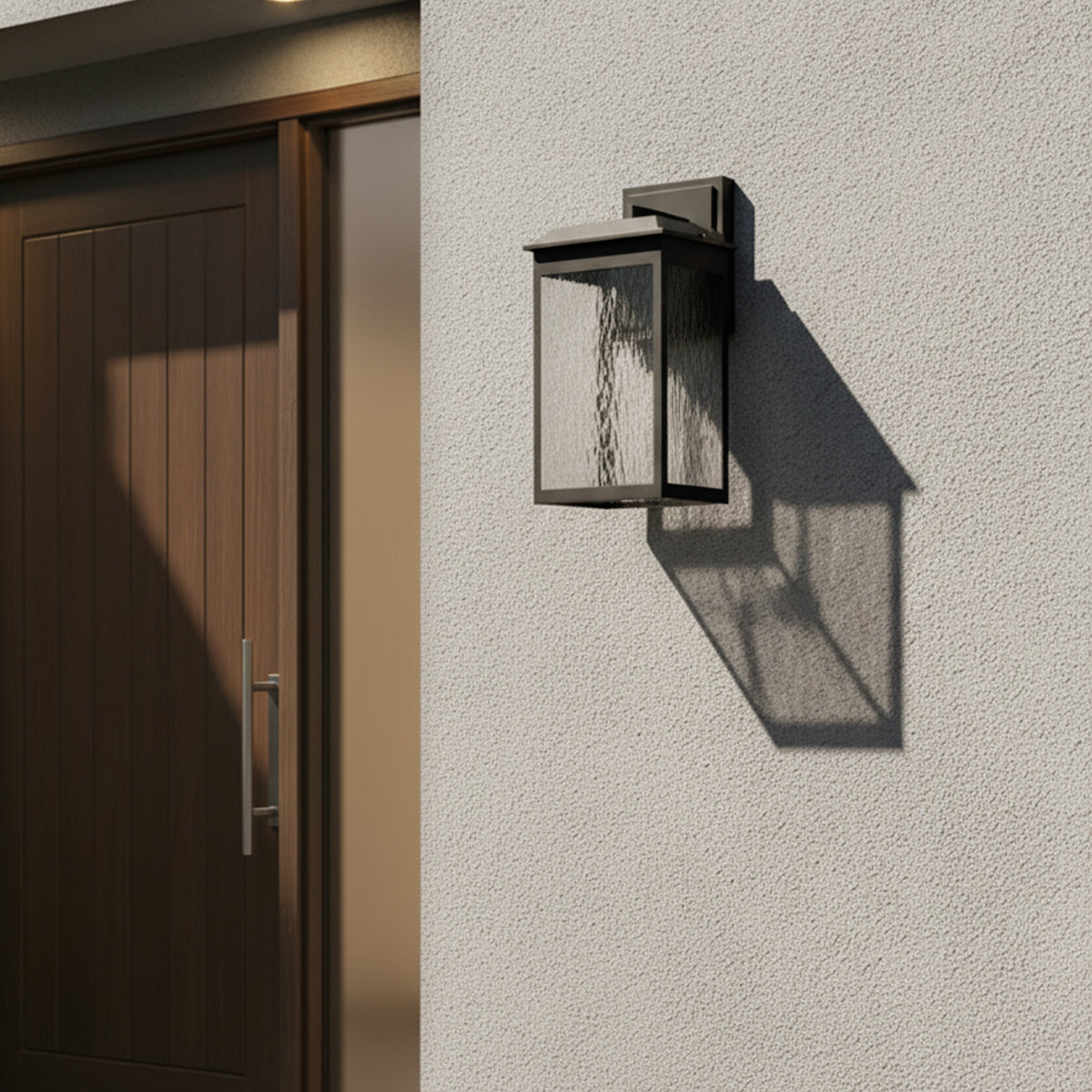 Ainsel 18w LED Large 4 Panel Lantern Black
