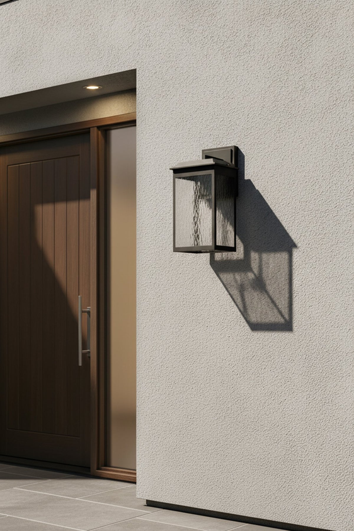 Ainsel 18w LED Large 4 Panel Lantern Black