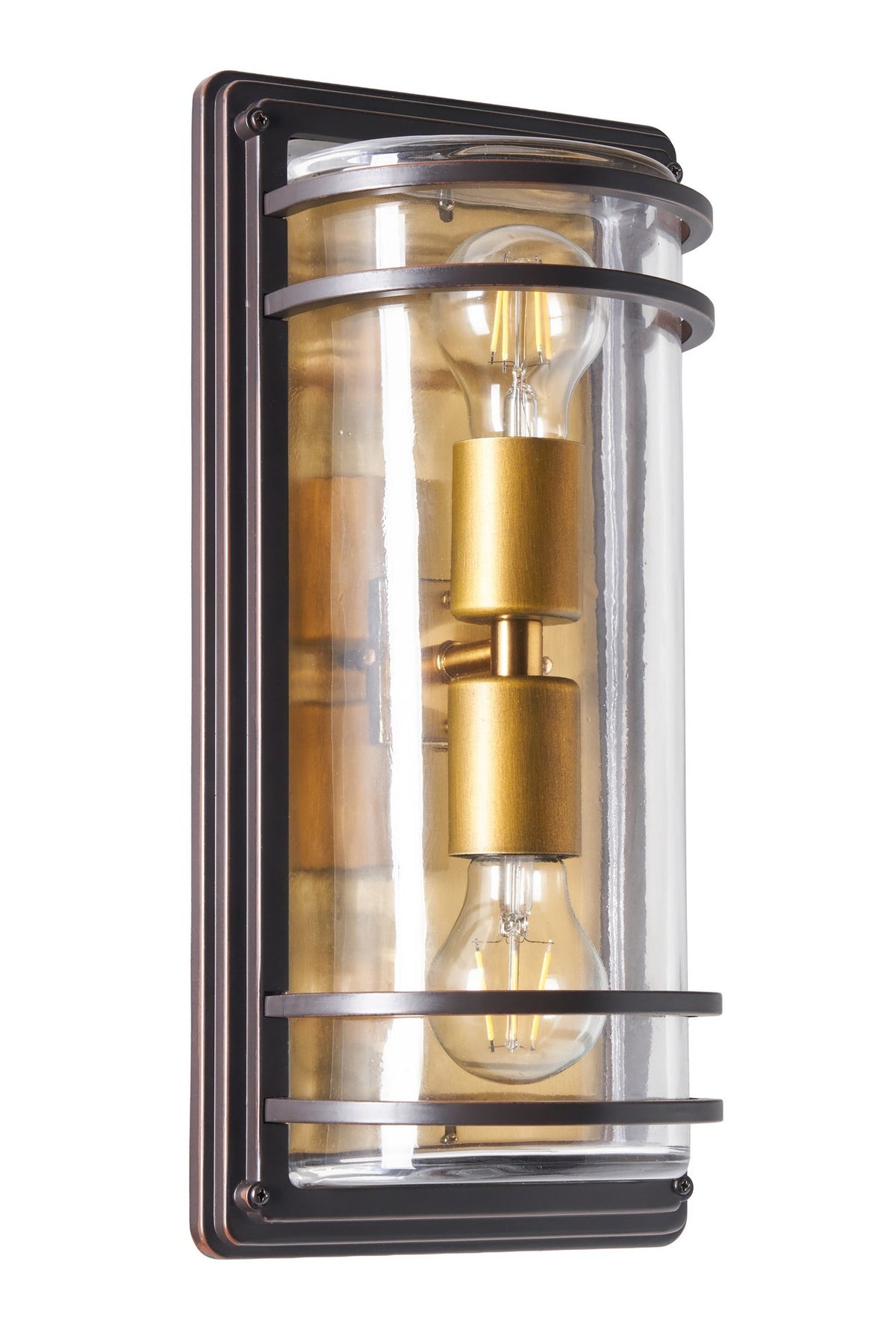 Bardo Large Bulkhead Lantern Antique Bronze