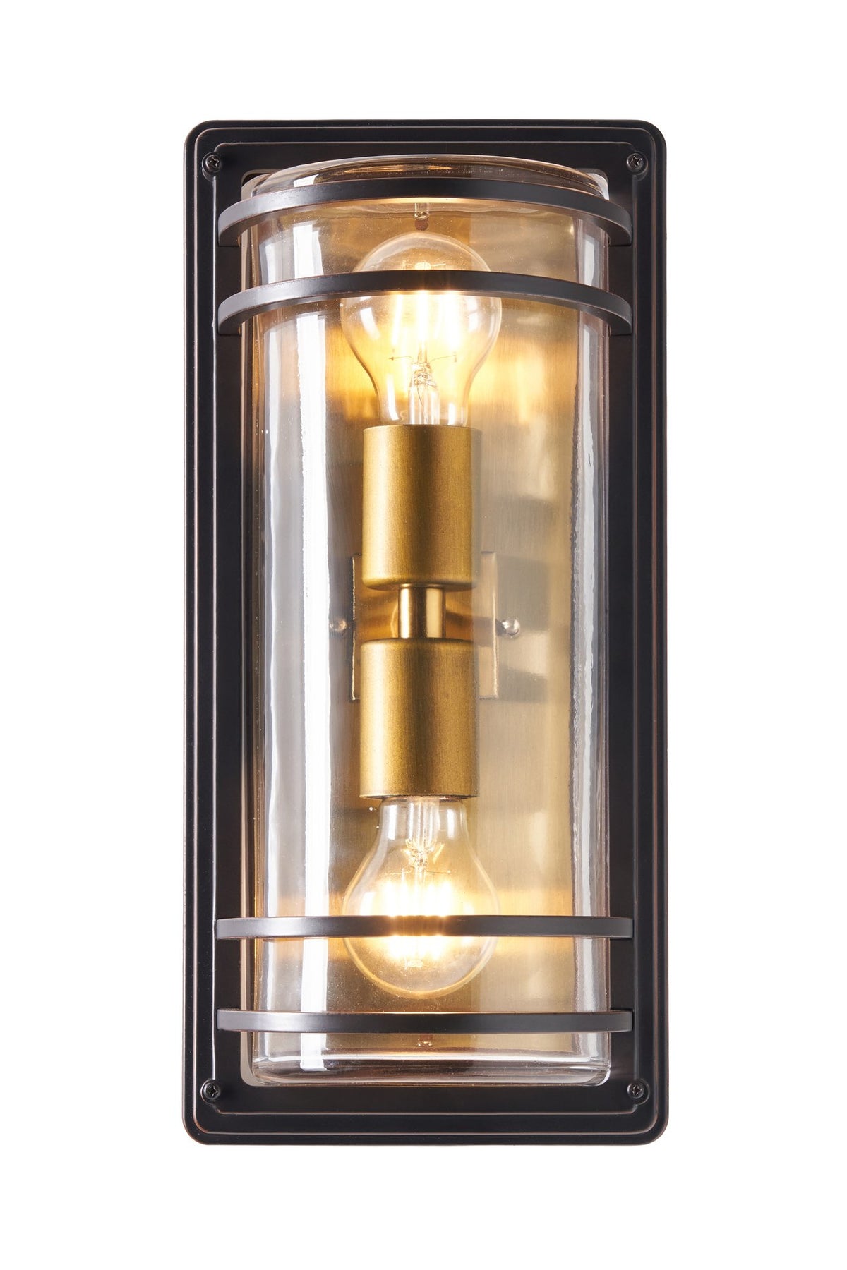 Bardo Large Bulkhead Lantern Antique Bronze