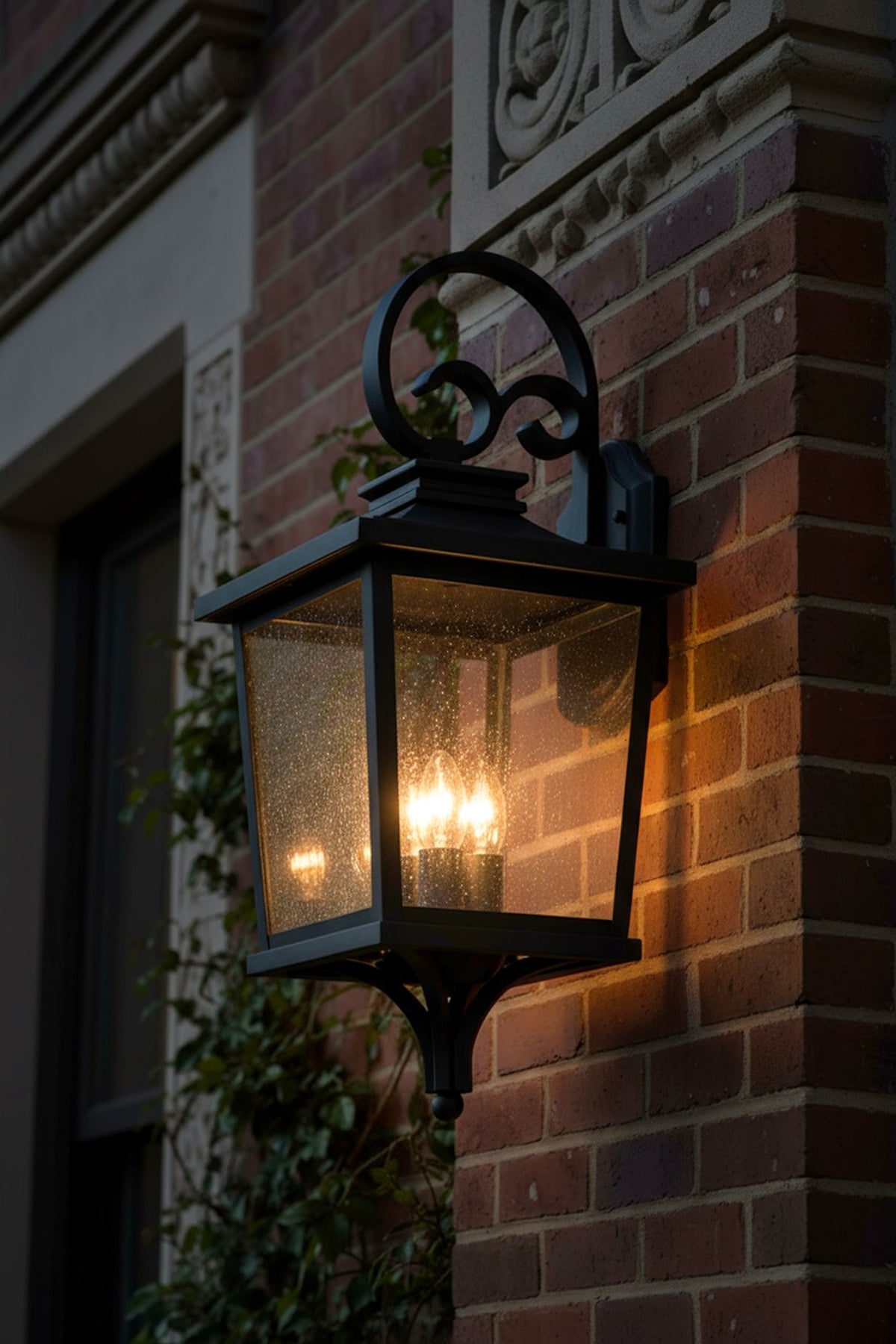 Brexton Extra Large 4 Panel Lantern Black