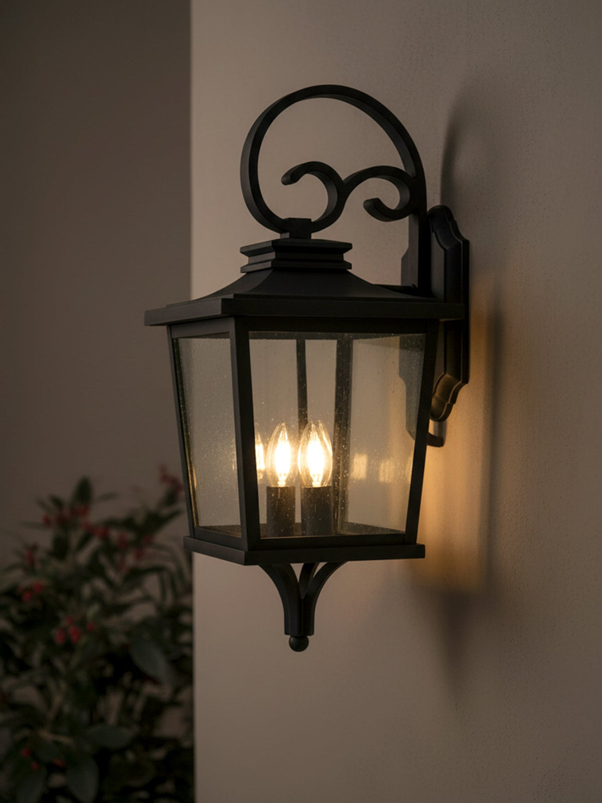 Brexton Extra Large 4 Panel Lantern Black
