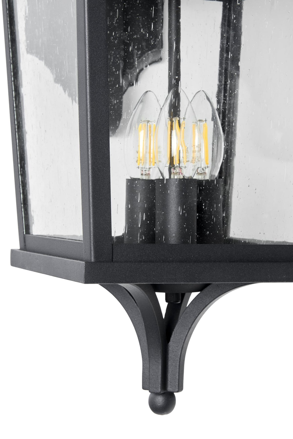 Brexton Extra Large 4 Panel Lantern Black
