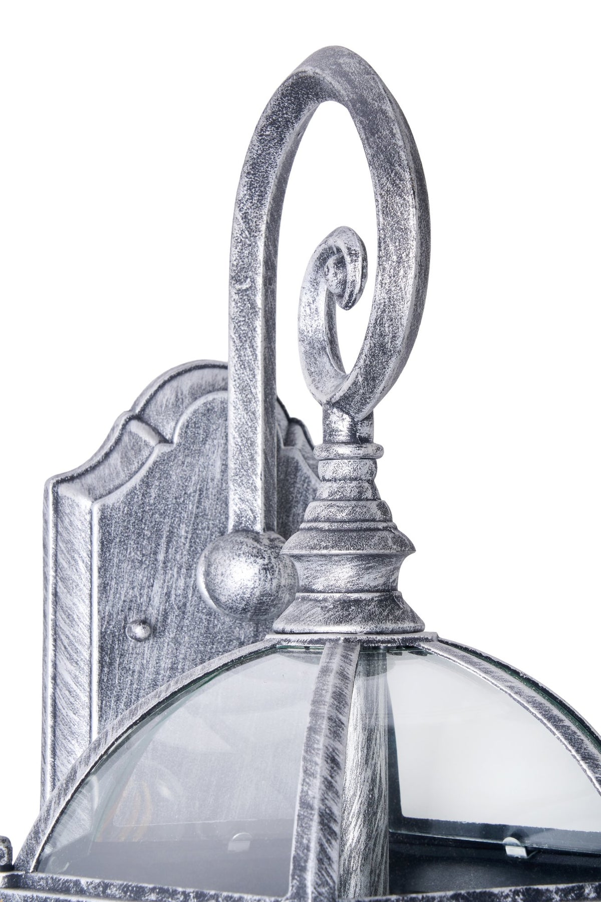 Corbin Large Lantern Brushed Silver