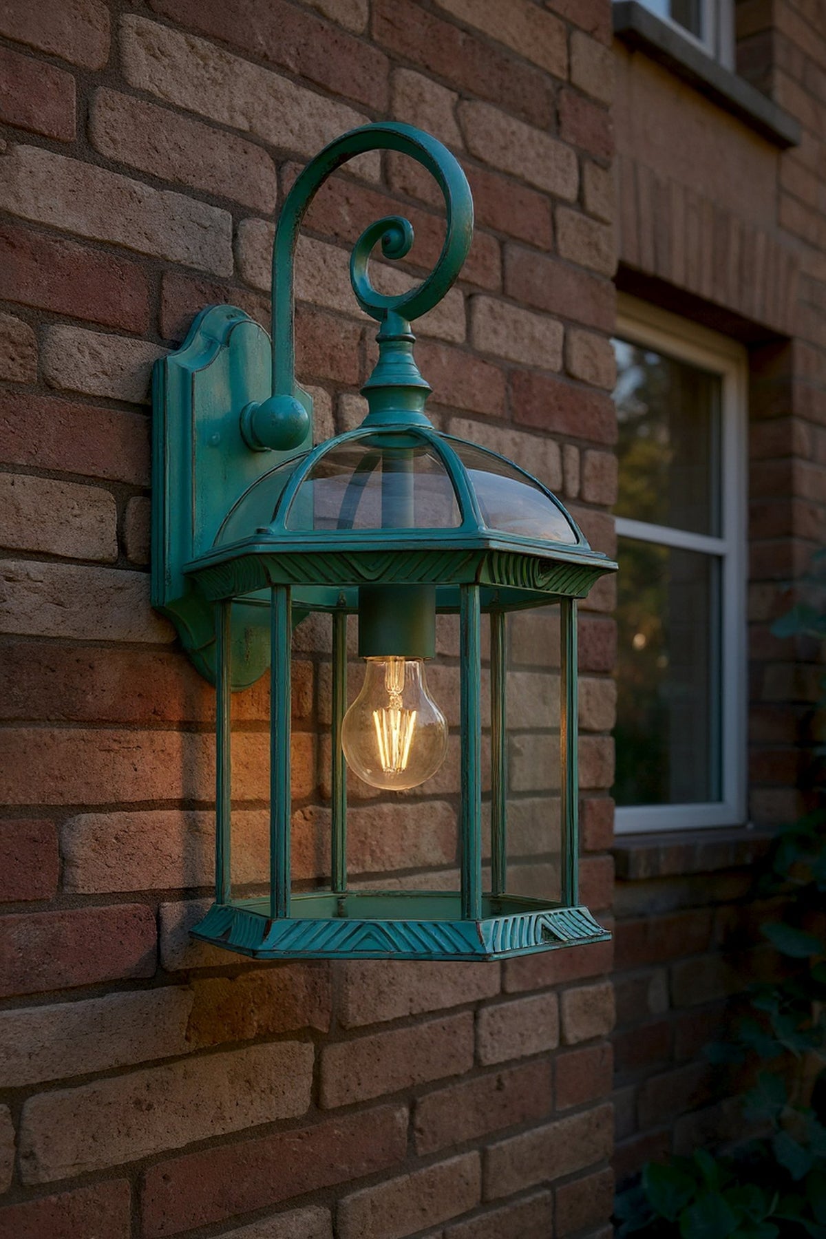 Corbin Large Lantern Verdi Gris