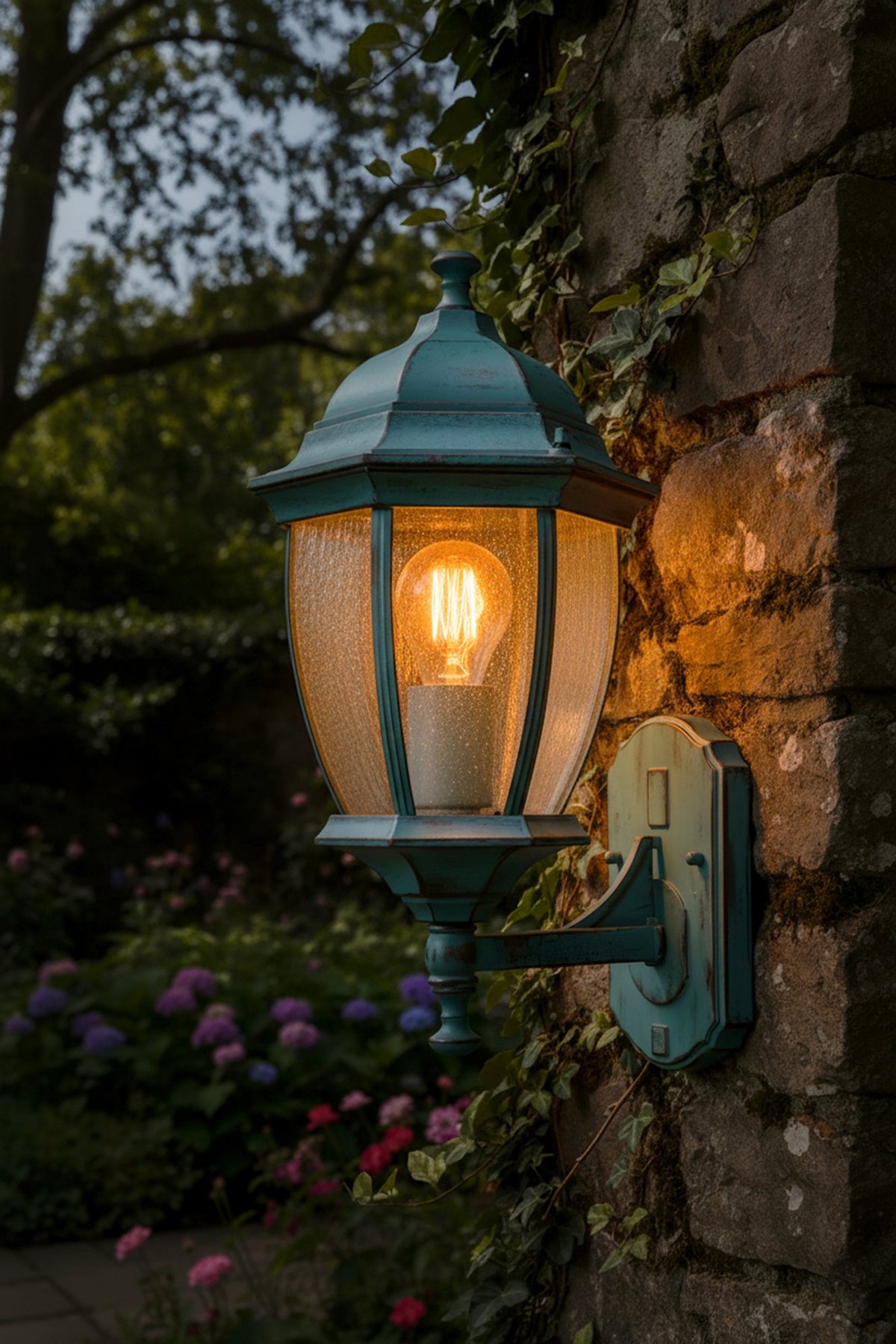 Travers Large Lantern Verdi Gris