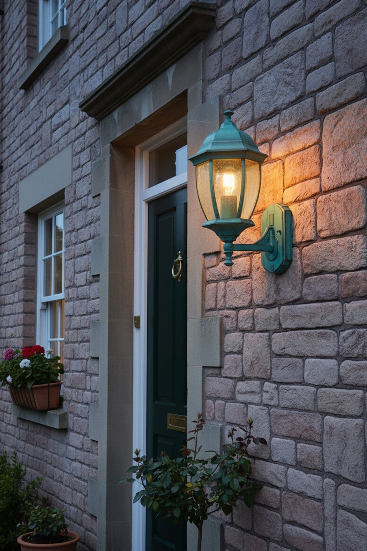 Travers Large Lantern Verdi Gris