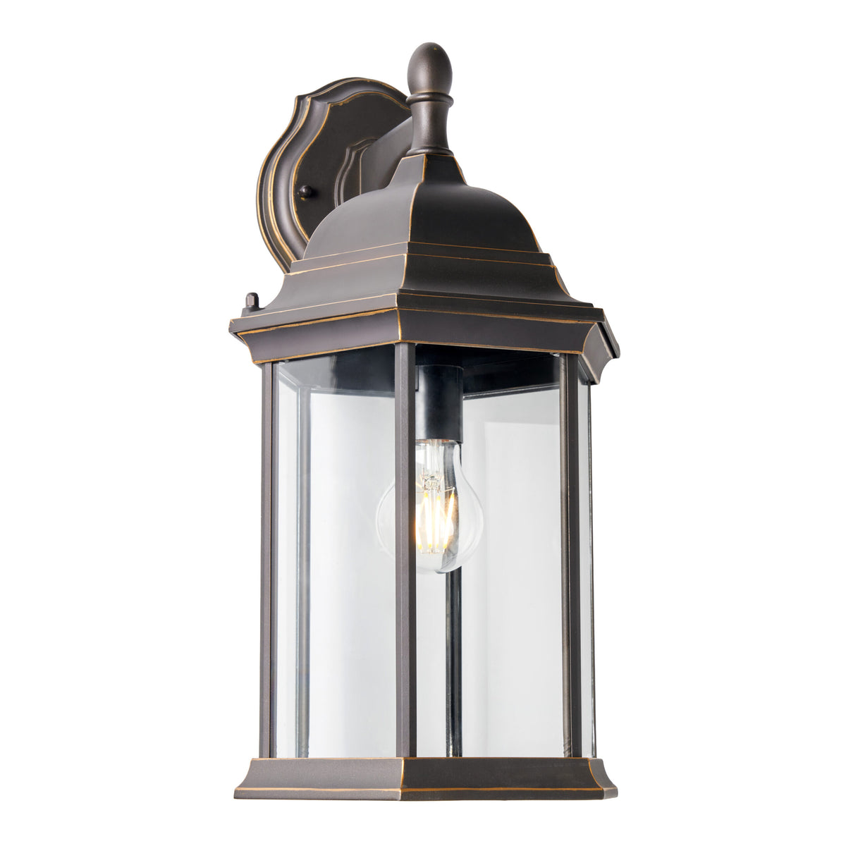 Alvin Large 6 Panel Lantern Antique Bronze