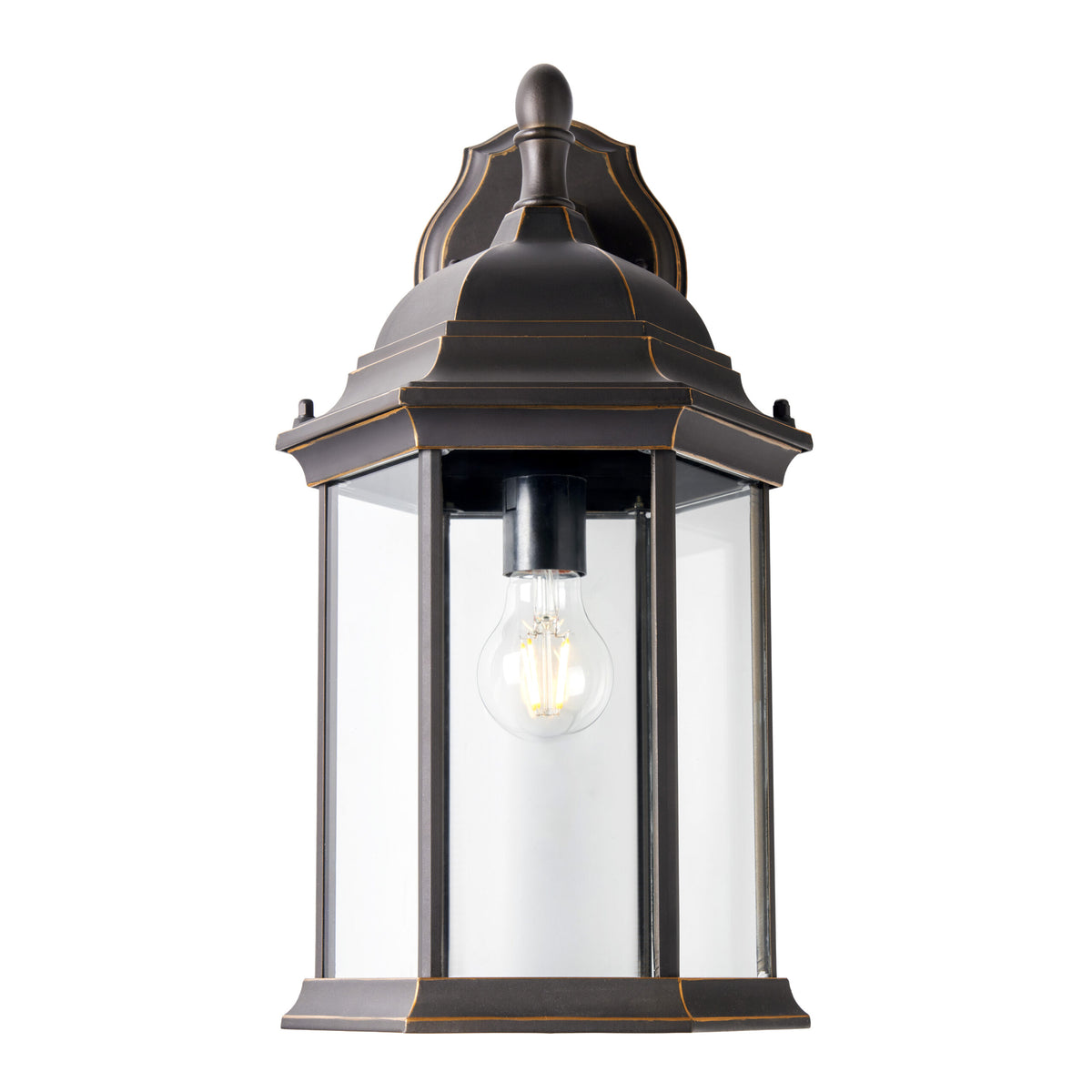 Alvin Large 6 Panel Lantern Antique Bronze