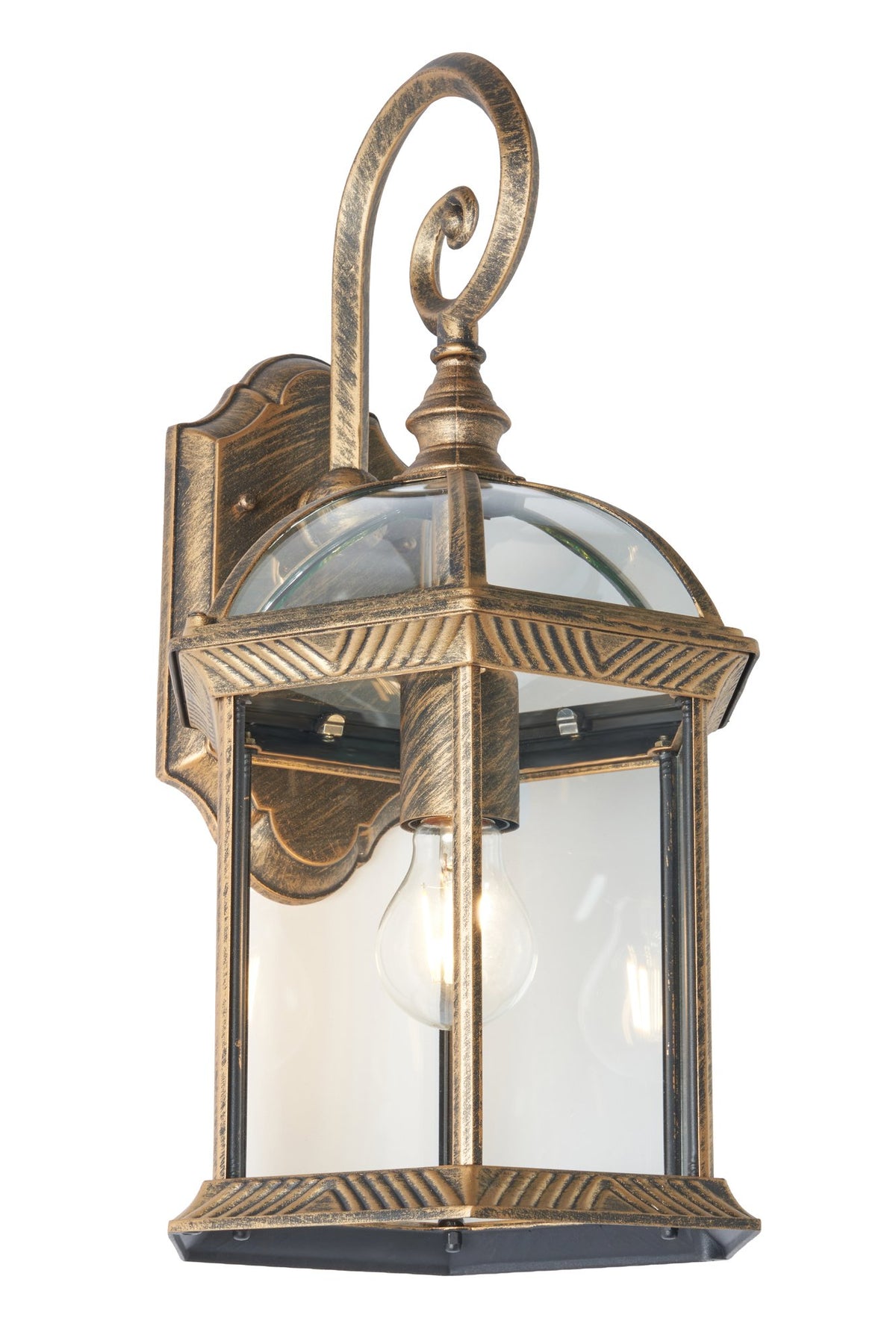 Corbin Large Lantern Brushed Gold