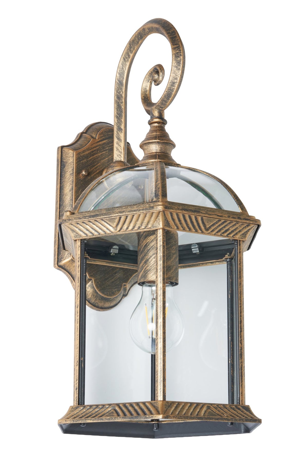 Corbin Large Lantern Brushed Gold