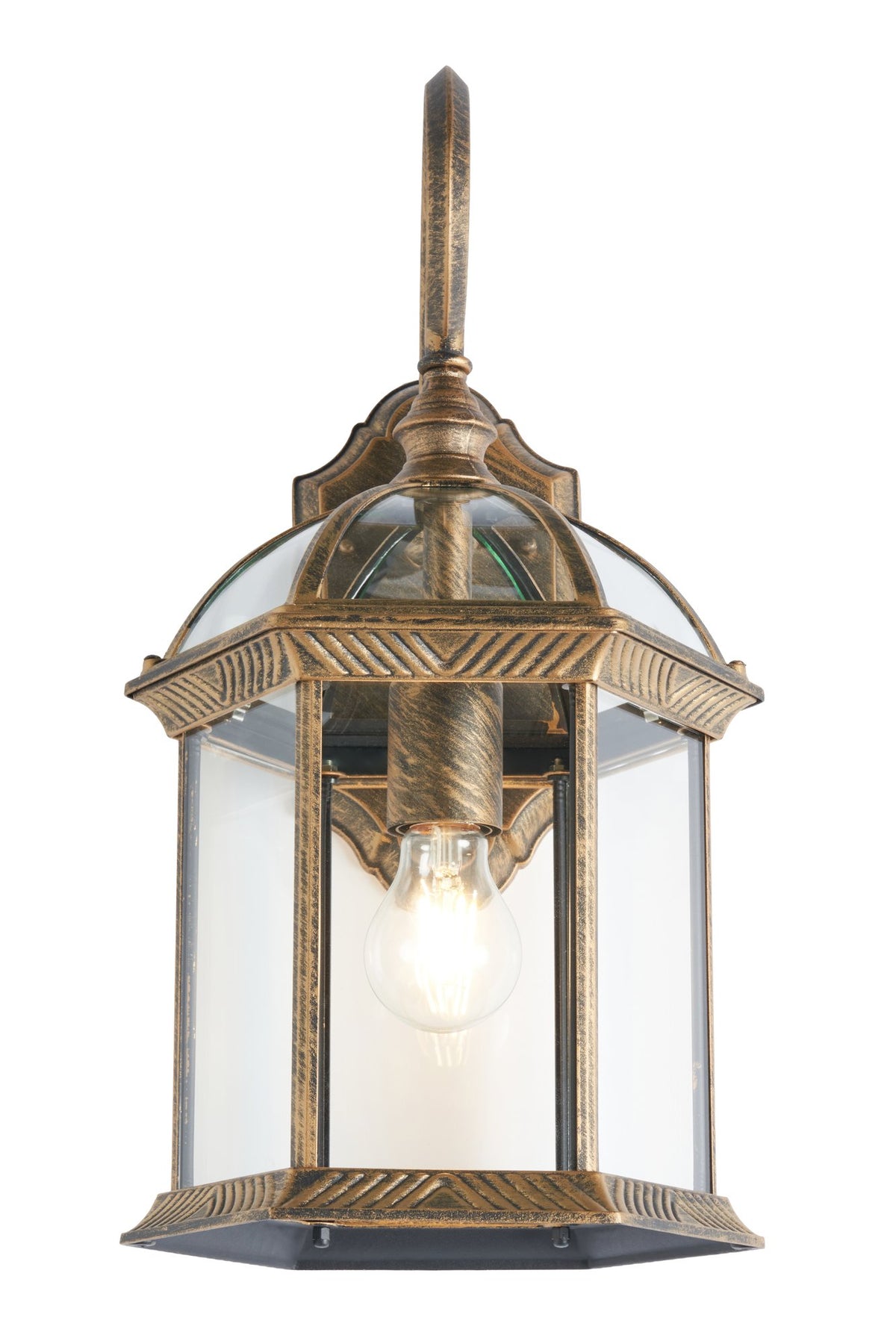 Corbin Large Lantern Brushed Gold