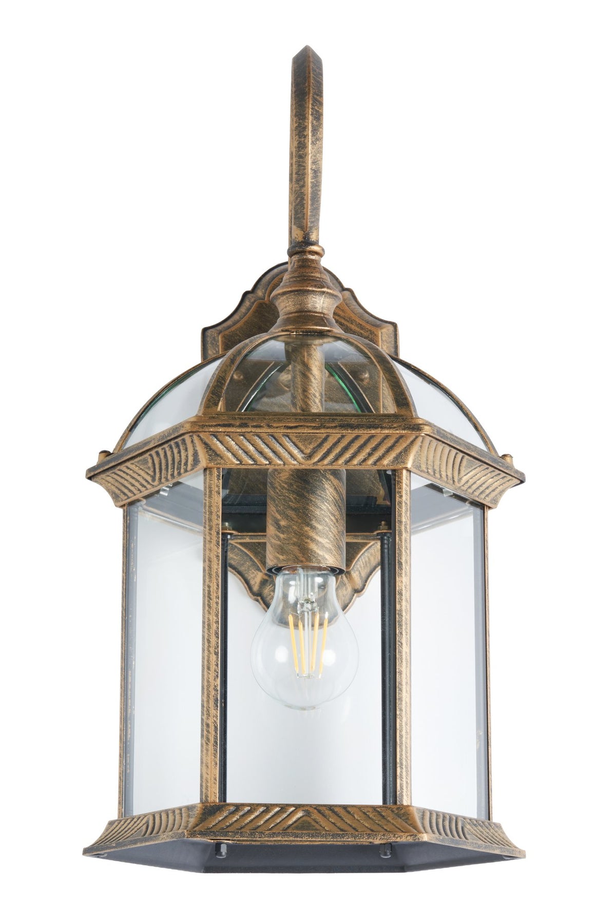 Corbin Large Lantern Brushed Gold