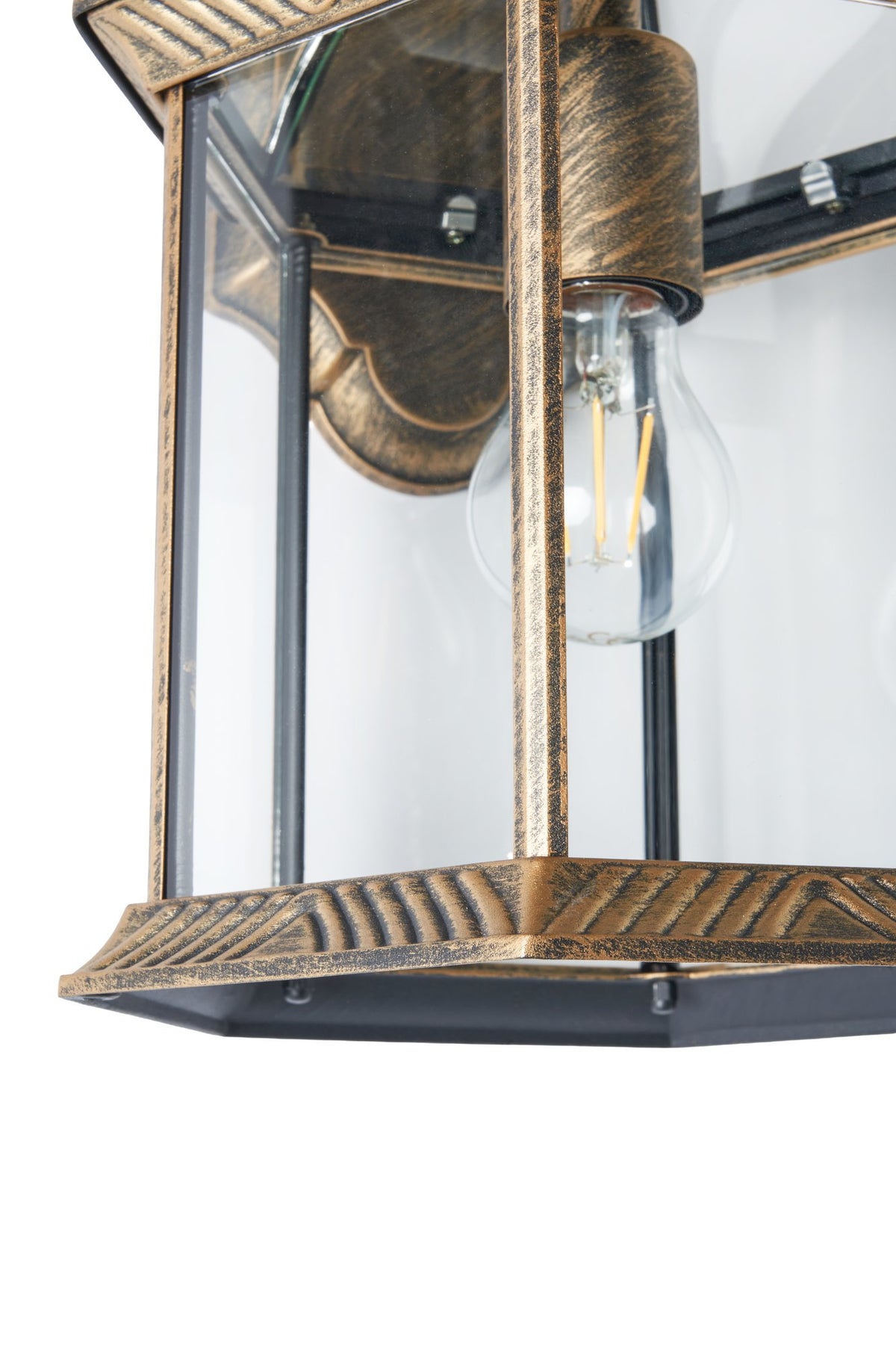 Corbin Large Lantern Brushed Gold