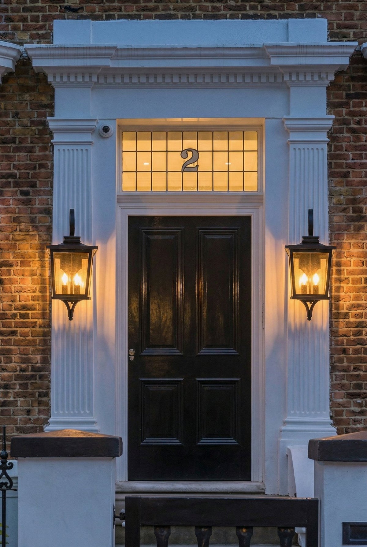 Brexton Extra Large 4 Panel Lantern Black