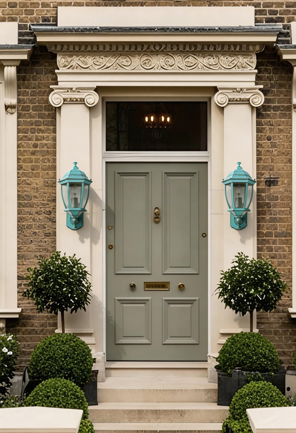 Travers Large Lantern Verdi Gris