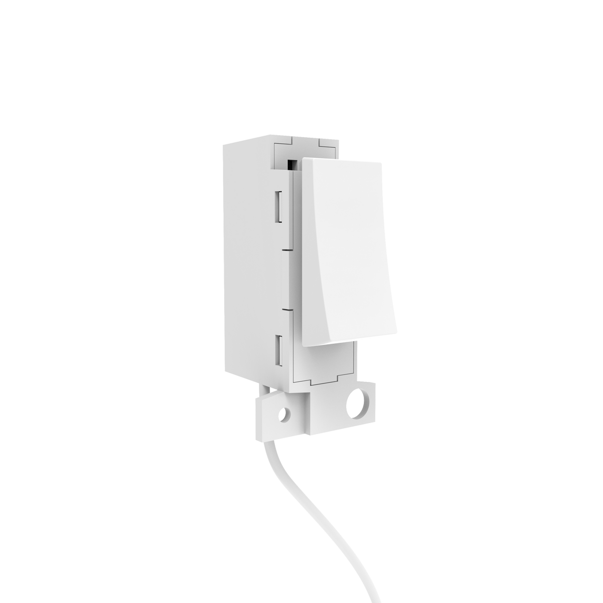 Kinetic Slim Click Grid Switch Dimmable Gloss White