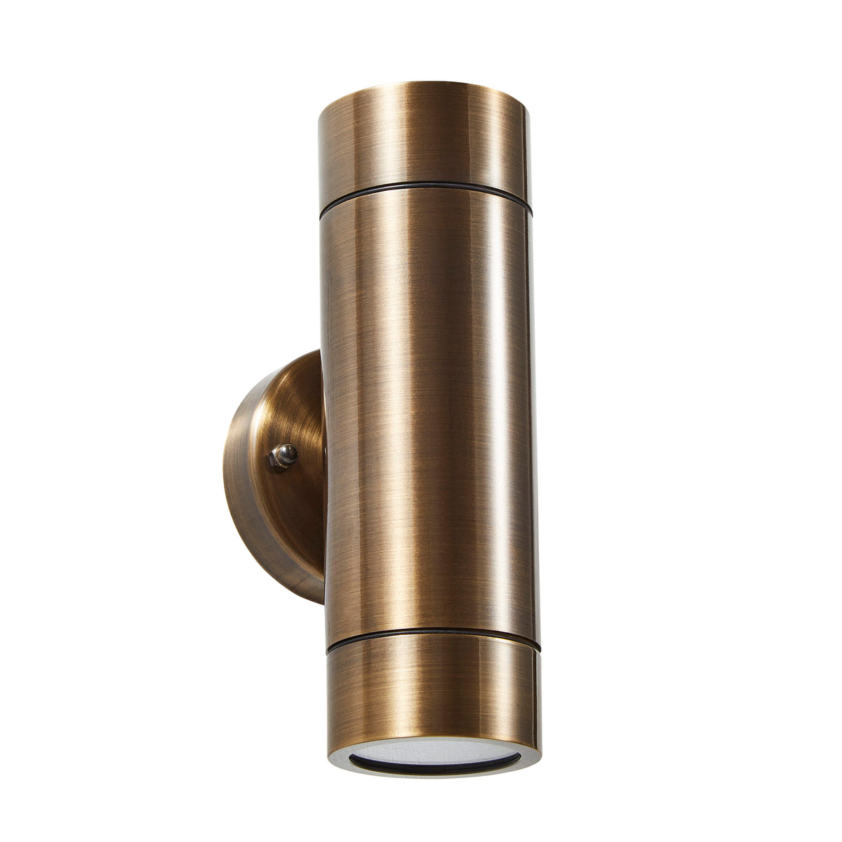 Brac Solid Brass Outdoor Up & Down Wall Light, Bronze